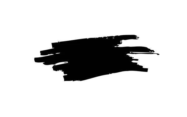 白の背景に黒の筆ベクトル — ストックベクタ