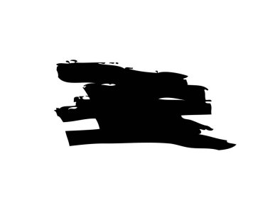 Beyaz arka planda siyah darbeleri vektör