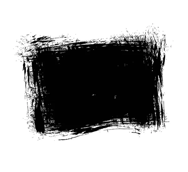 Fond Grunge Avec Daub Noir Isolé Sur Fond Blanc — Image vectorielle