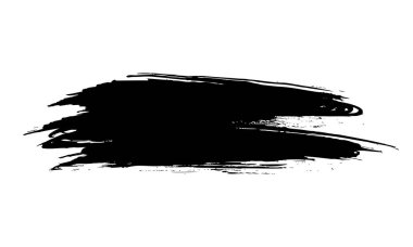 Siyah yanlış smear izole üzerinde beyaz arka plan