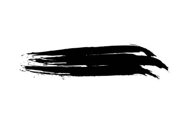 siyah vektör grunge fırça darbesi