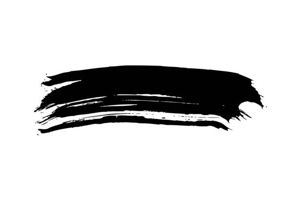 Trazo Cepillo Grunge Vector Negro — Archivo Imágenes Vectoriales