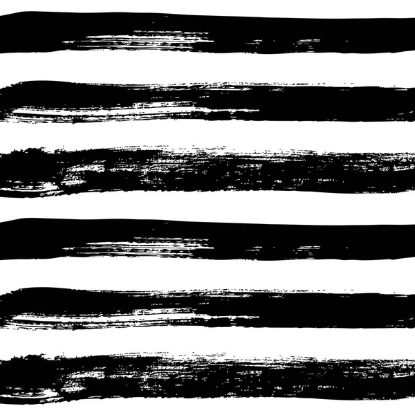 Handgezeichnete Horizontale Streifen Muster Hintergrund — Stockvektor