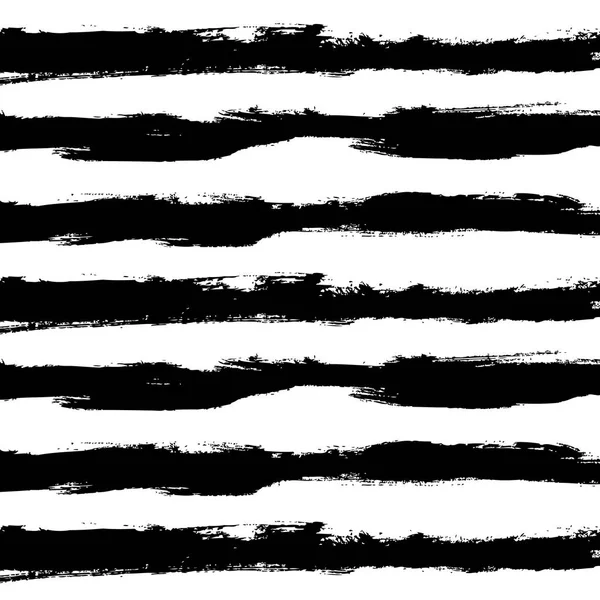 Hand Drawn Horizontal Stripes Pattern Background — Stock Vector