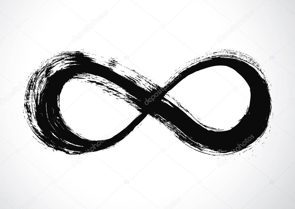 infinity symbol logo, vector illustration