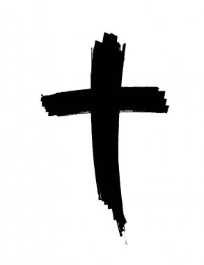 El çapraz çekilmiş. Vektör çapraz. Çapraz bir fırça ile yapılır