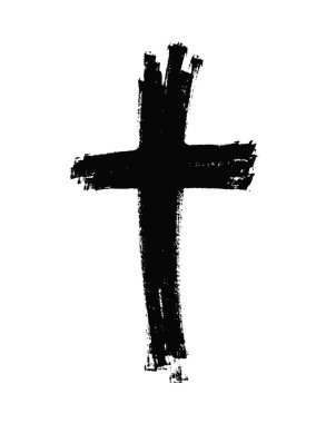 El çapraz çekilmiş. Vektör çapraz. Çapraz bir fırça ile yapılır