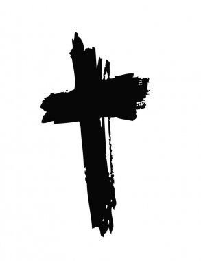 El çapraz çekilmiş. Vektör çapraz. Çapraz bir fırça ile yapılır