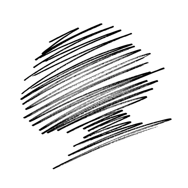 Schwarzer Vektor Grunge Hintergrund Handgezeichnete Streifen Muster Hintergrund — Stockvektor
