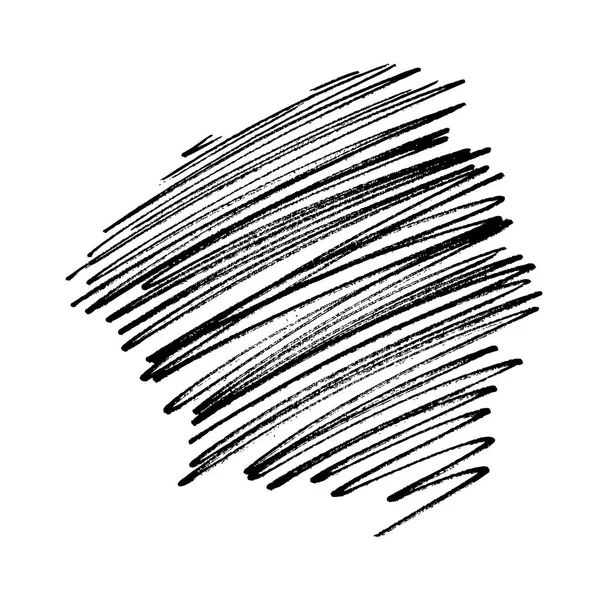 Schwarzer Vektor Grunge Hintergrund Handgezeichnete Streifen Muster Hintergrund — Stockvektor