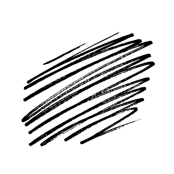 Черный Вектор Гранж Фон Ручной Рисунок Полосы Фон Шаблона — стоковый вектор