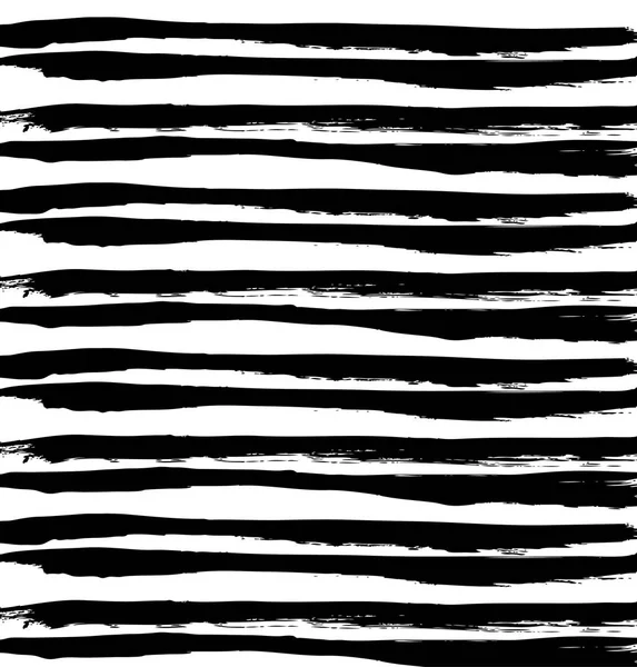 Hand Drawn Horizontal Stripes Pattern Background — Stock Vector