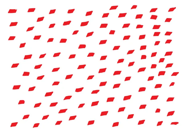 Piros Esőcseppek Fehér Háttér Eső Textúra Háttér Vektor Illusztráció — Stock Vector