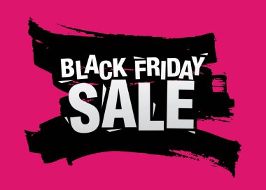 şık siyah Cuma satış banner, vektör illüstrasyon