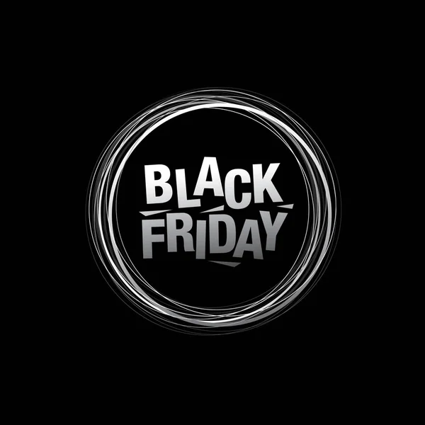 Stilvolles Black Friday Sale Banner Vektorillustration — Stockvektor