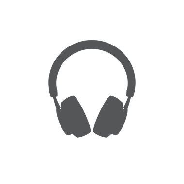 Kulaklıklar beyaz arkaplanda izole edilmiş simge