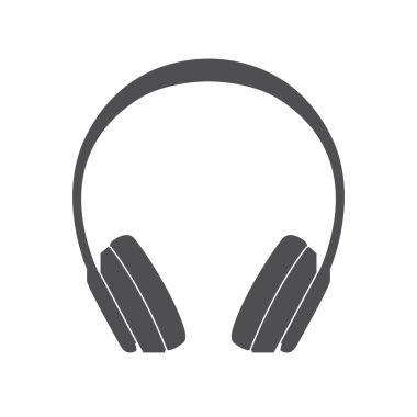 Kulaklıklar beyaz arkaplanda izole edilmiş simge