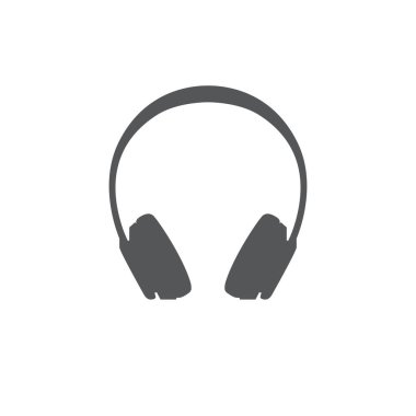 Kulaklıklar beyaz arkaplanda izole edilmiş simge