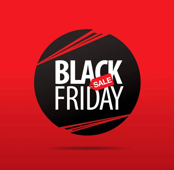 Negro Viernes Venta Colorido Banner Plantilla Simplemente Vector Ilustración — Vector de stock