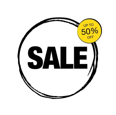 satış etiketi tasarımı, vektör illüstrasyonu