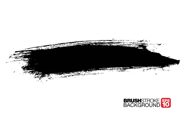 Black Vector Brushstroke Background Vector Illustration — 스톡 벡터