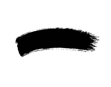 black grunge smear on white background, vector illustration