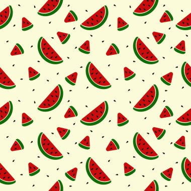 Karpuz parçalarıyla kusursuz desen arkaplanı