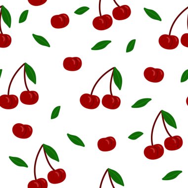 Düz kirazlı pürüzsüz desen