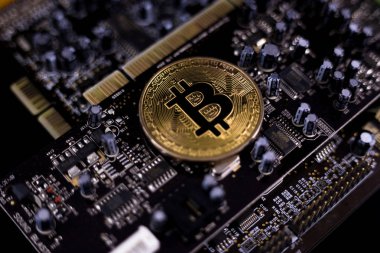 bitcoin metal madeni para sembol madencilik