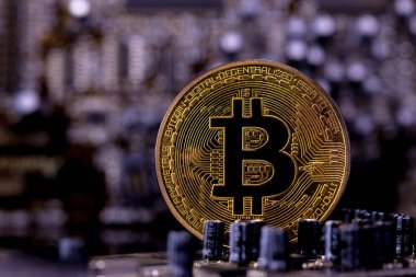 bitcoin metal madeni para sembol madencilik