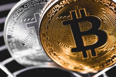 bitcoin semboller bozuk para metal