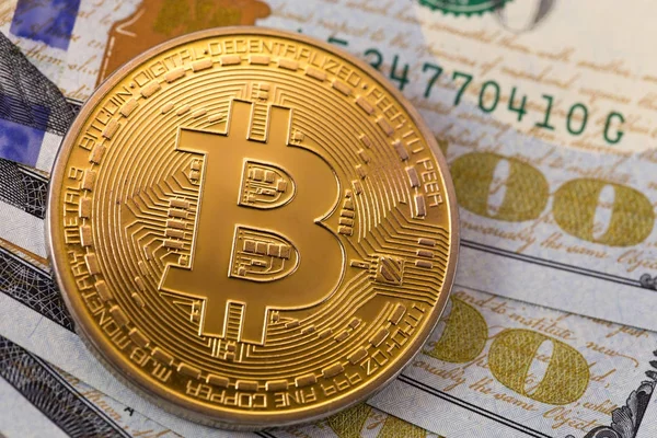 Bitcoin symbol — Stock Photo, Image