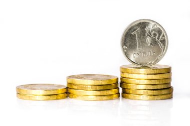 Rus sikke yığını ile Rus Rublesi