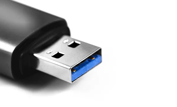 Usb Роз Білому Тлі Крупним Планом Макрос — стокове фото