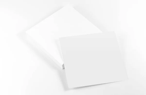 Notitie Papier Stapel Witte Achtergrond — Stockfoto