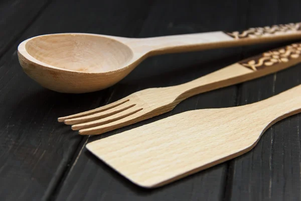 wooden spoons utensils wood kitchen utensils lying