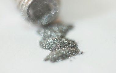 Gümüş pullu. Gümüş Sim doku ve backg bir saçılma