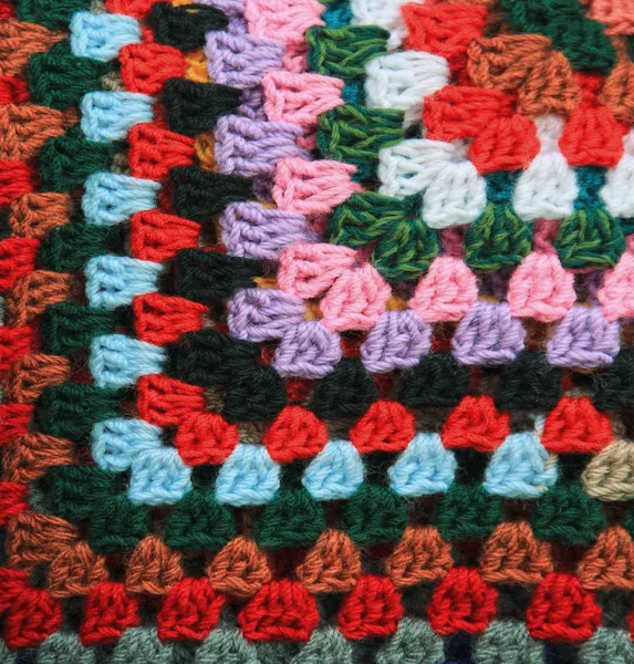 Текстура Цветной Трикотажной Ткани — стоковое фото