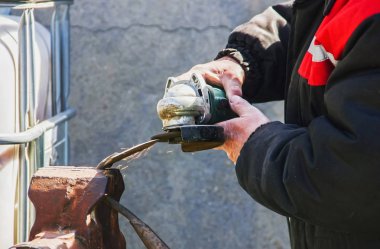 taşlama için endüstriyel aletler bileme değirmeni yakın çekim, makine