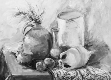 Yağlı boya, izlenimcilik style, yağlı boya doku, 