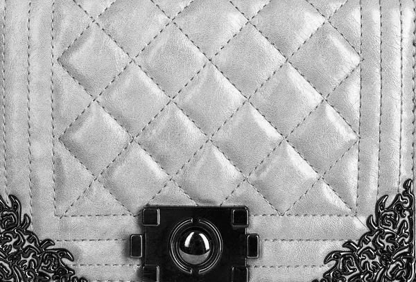 texture of quilted leather bag