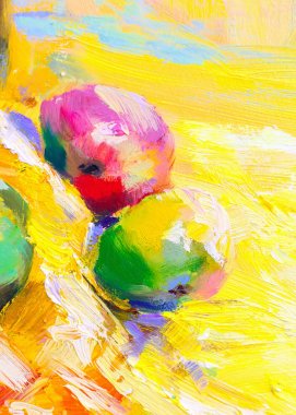 texture oil painting fruit painting colorful fruit still life clipart