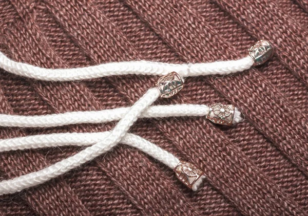 Achtergrond knitwear. Gebreide wollen met ornament, textuur — Stockfoto