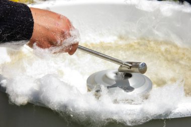 Şeker Makinası pamuk şeker pişirme işlemi, 