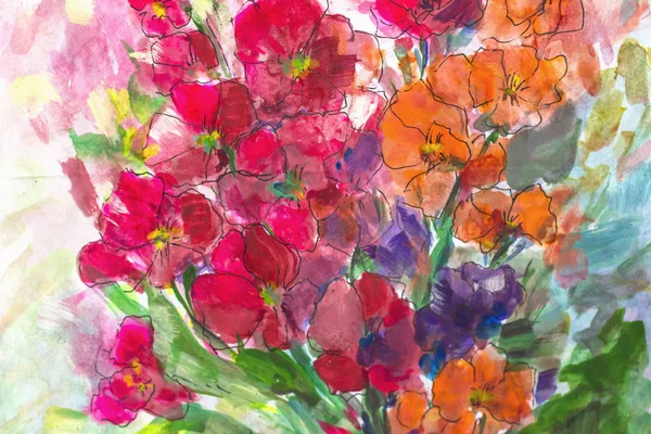 texture oil painting flowers, painting vivid flowers, flora