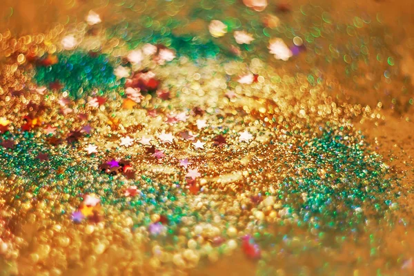 お菓子、キラキラと輝く塵、明るい blurre のテクスチャ — ストック写真
