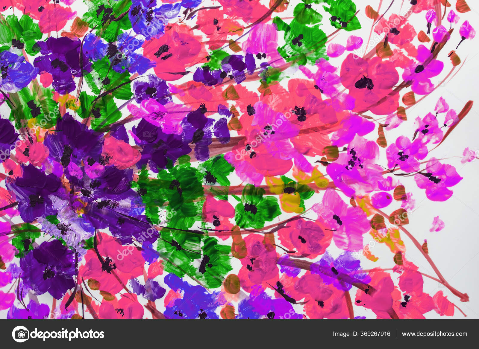 絵画の花のテクスチャ 明るい花 花の静物画 油絵だ アクリル絵具 ストック写真 C Koliadzynskairyna