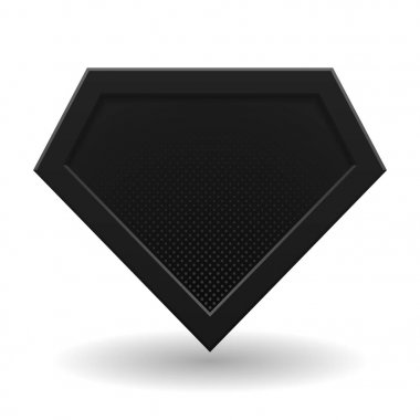 Siyah süper kahraman logo şablonu.