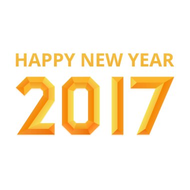 Mutlu yeni yıl 2017 poster.