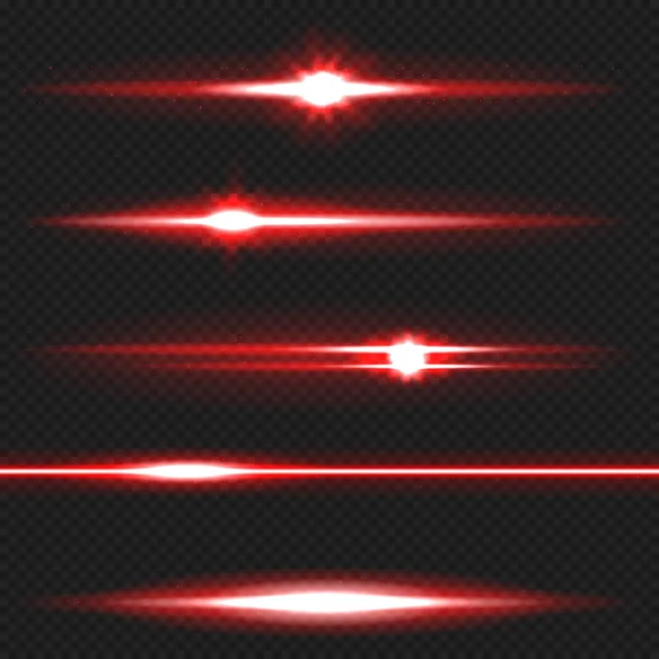 Красные лазерные лучи — стоковый вектор